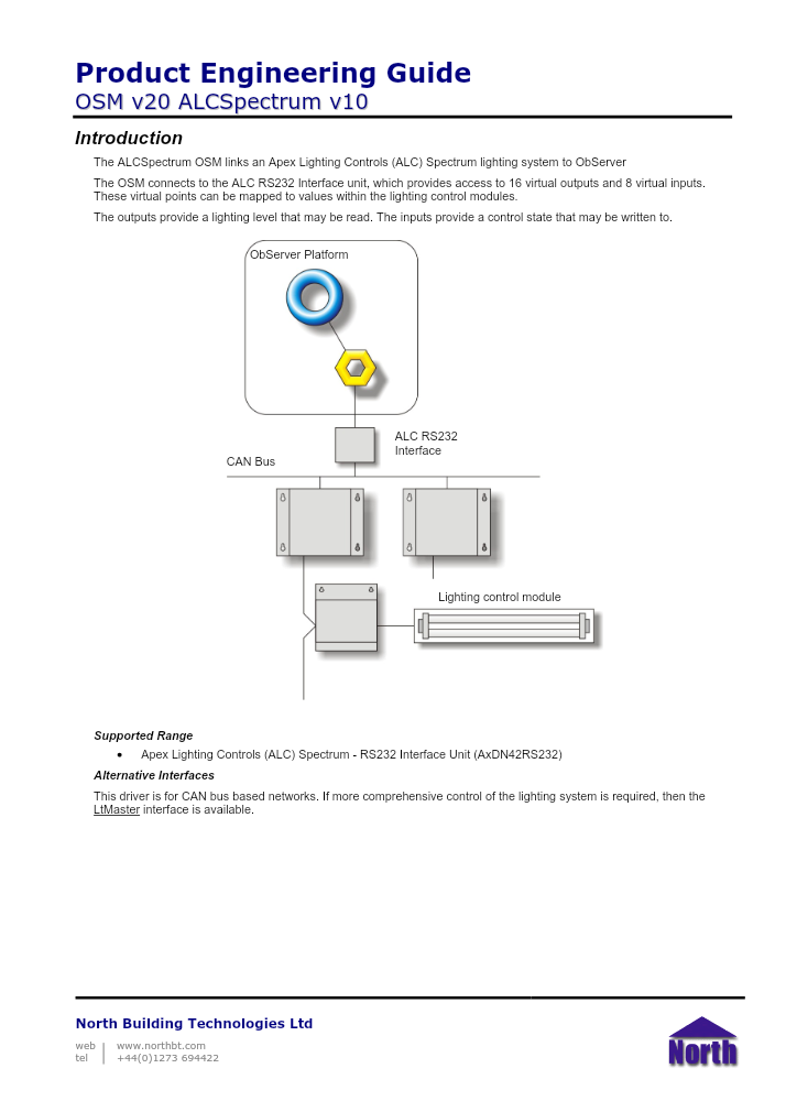 Preview thumbnail of page 1 of the ALCSpectrum Engineering Guide PDF document.